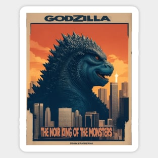 godzilla poster Sticker